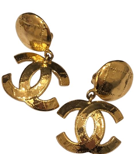 chanel eaerings|chanel symbol earrings.